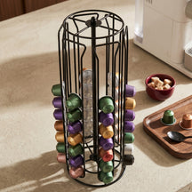 Cookinglife Koffiecuphouder Nespresso Zwart - Draaibaar - 60 Cups
