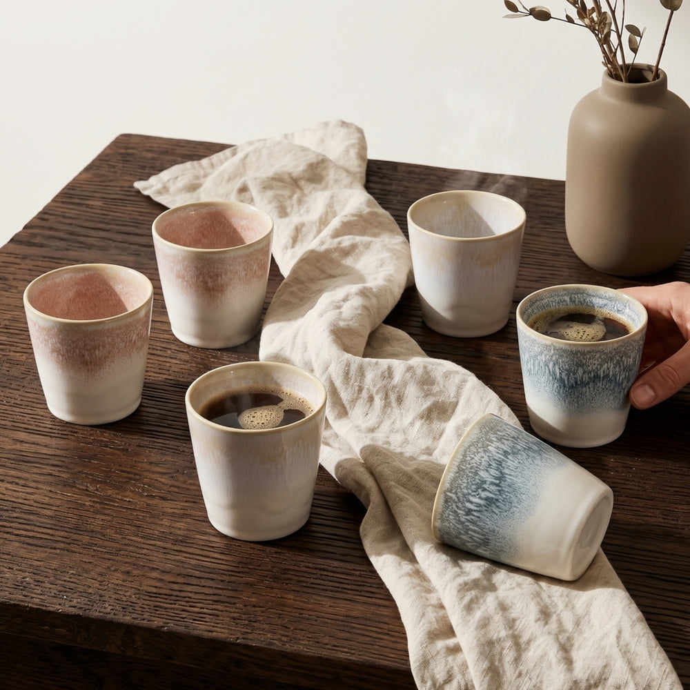 Cookinglife Koffiekopjes / Senseo Kopjes - Mist 200 ml - 6 stuks