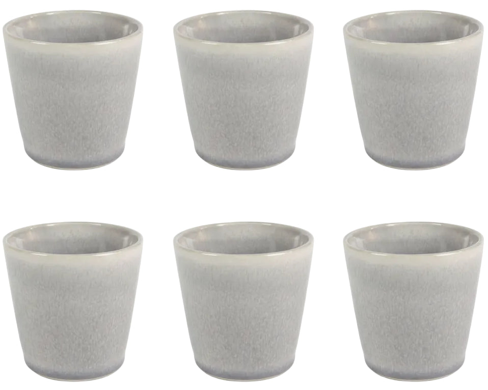 Cookinglife  Koffiekopjes / Senseo kopjes – Breeze Grijs – 200 ml – 6 stuks