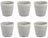 Cookinglife  Koffiekopjes / Senseo kopjes – Breeze Grijs – 200 ml – 6 stuks