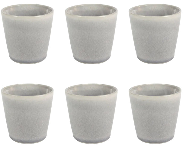Cookinglife  Koffiekopjes / Senseo kopjes – Breeze Grijs – 200 ml – 6 stuks