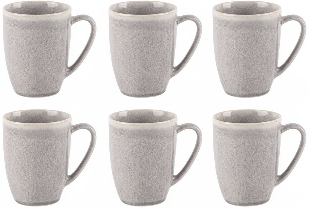 Cookinglife Koffiemokken Breeze Grijs 315 ml – 6 stuks