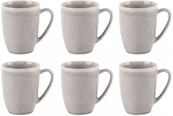 Cookinglife Koffiemokken Breeze Grijs 315 ml – 6 stuks