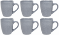 Cookinglife Koffiemokken Linen Grijs 340 ml – 6 stuks