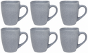 Cookinglife Koffiemokken Linen Grijs 340 ml – 6 stuks