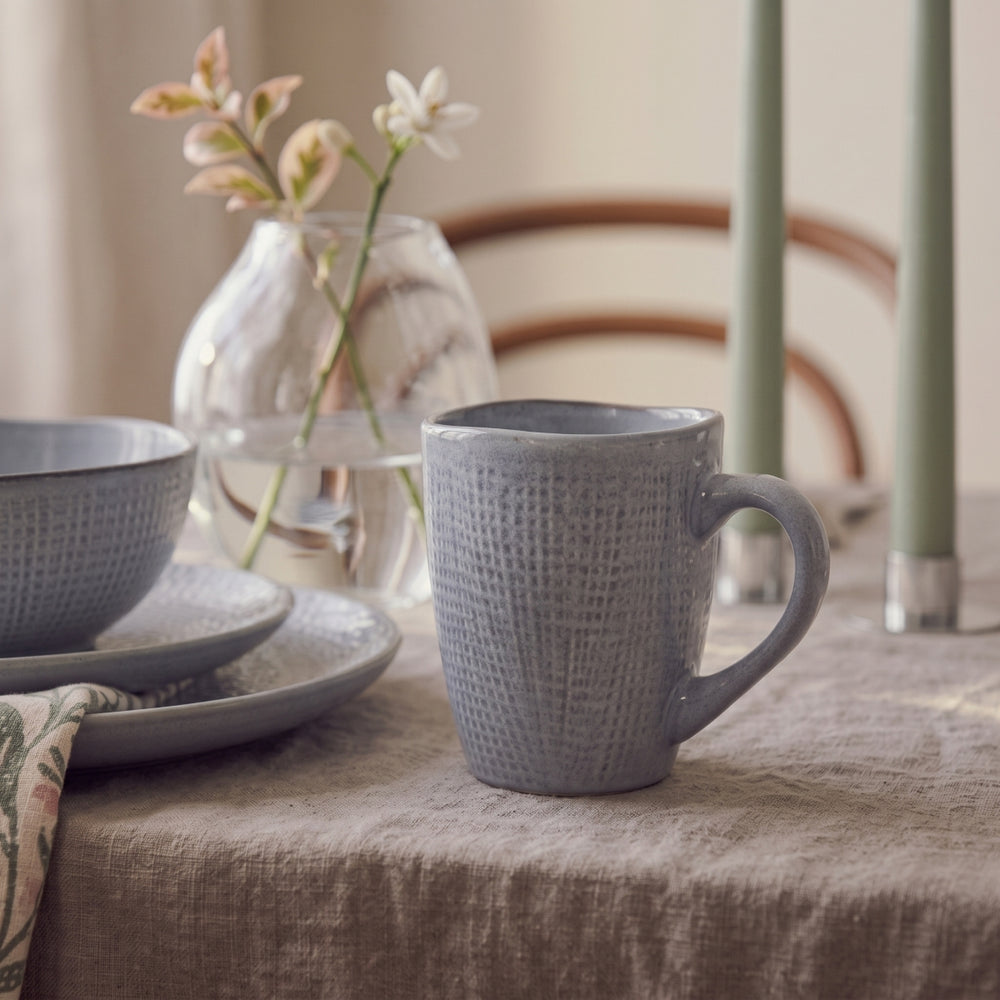 Cookinglife Koffiemokken Linen Grijs 340 ml – 6 stuks