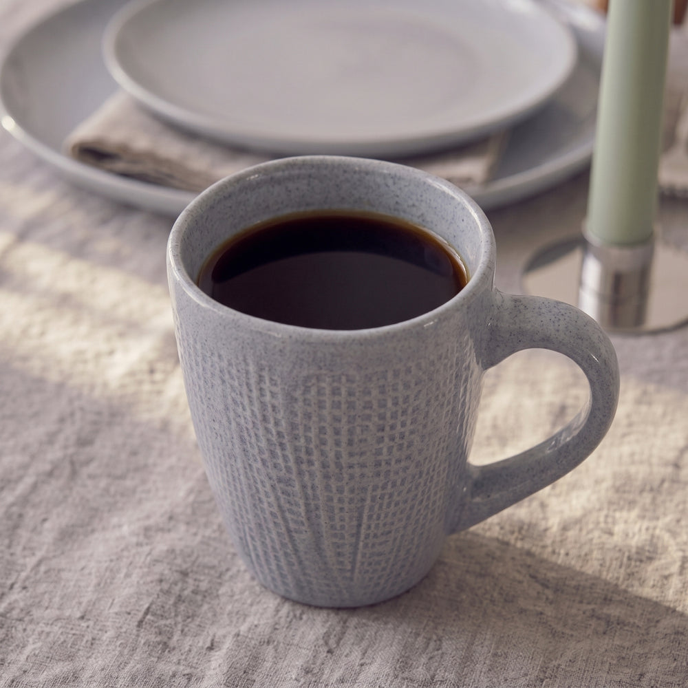 Cookinglife Koffiemokken Linen Grijs 340 ml – 6 stuks