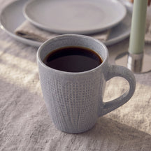Cookinglife Koffiemokken Linen Grijs 340 ml – 6 stuks