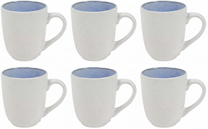 Cookinglife Koffiemokken Nola Blauw 330 ml – 6 stuks