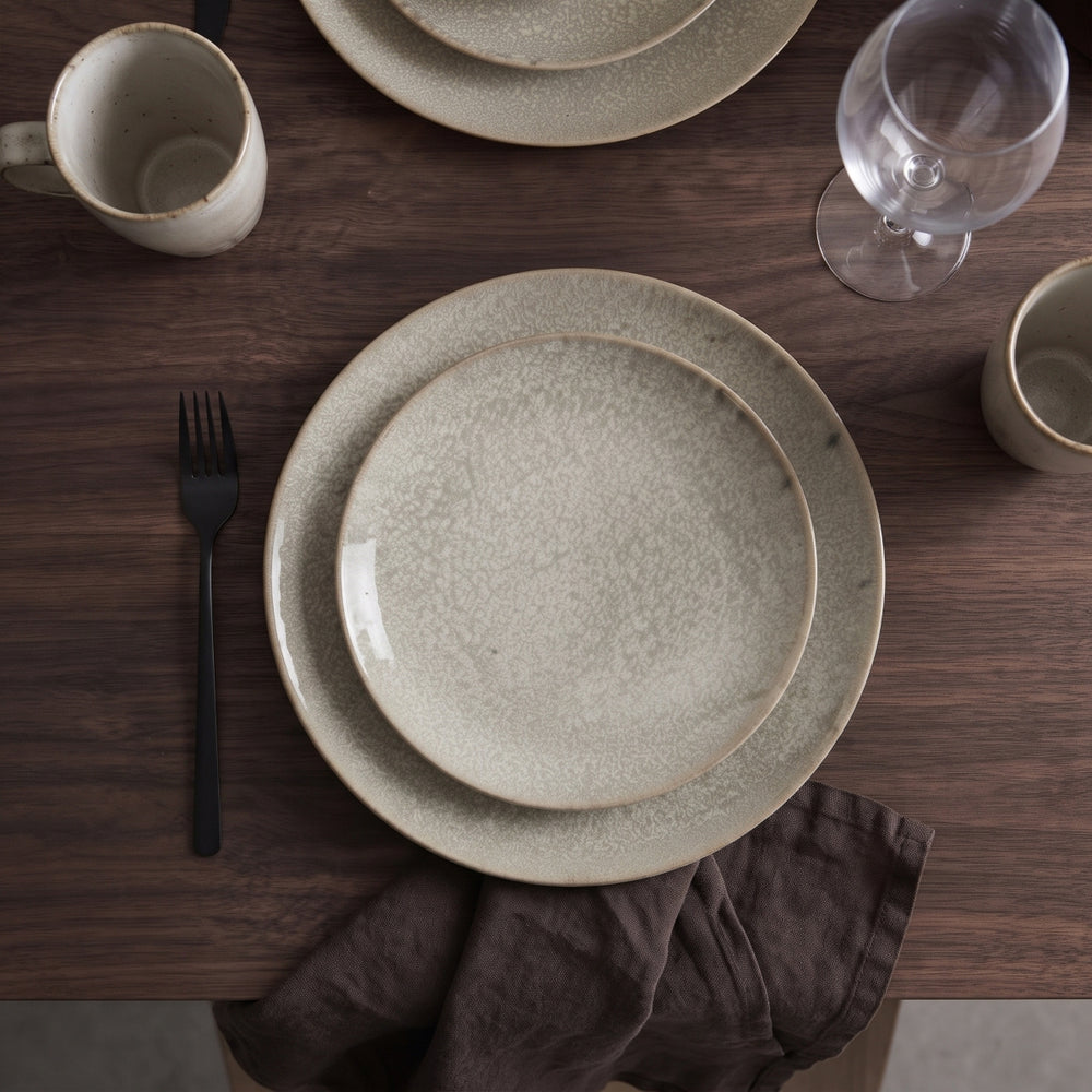 Cookinglife Dinerborden Linen Beige ø 27 cm – 6 stuks