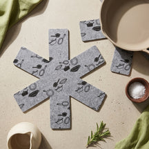 Cookinglife Pannenbeschermers Grijs ø 37.5 cm - 2 stuks