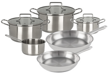 Cookinglife Pannenset Essential Steel 6-Delig - RVS - Kookpan ø 16, 18, 20 cm & Steelpan ø 16 cm + Koekenpan Superior ø 24 & 28 cm - geschikt voor alle warmtebronnen