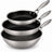 Cookinglife Pannenset HexaCook - Hybride Pan 3-delig - Wokpan ø 28 cm + Koekenpan ø 24 & 28 cm - NON STICK - geschikt voor alle warmtebronnen - keramische anti-aanbaklaag