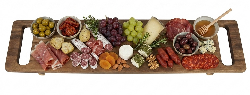 Cookinglife Serveerplank / Tapasplank - Acacia - 60 x 13 cm