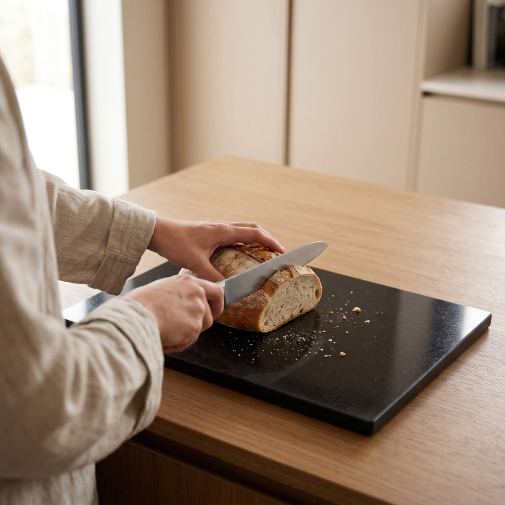 Cookinglife Serveerplank / Borrelplank Graniet Zwart - 40 x 30 cm