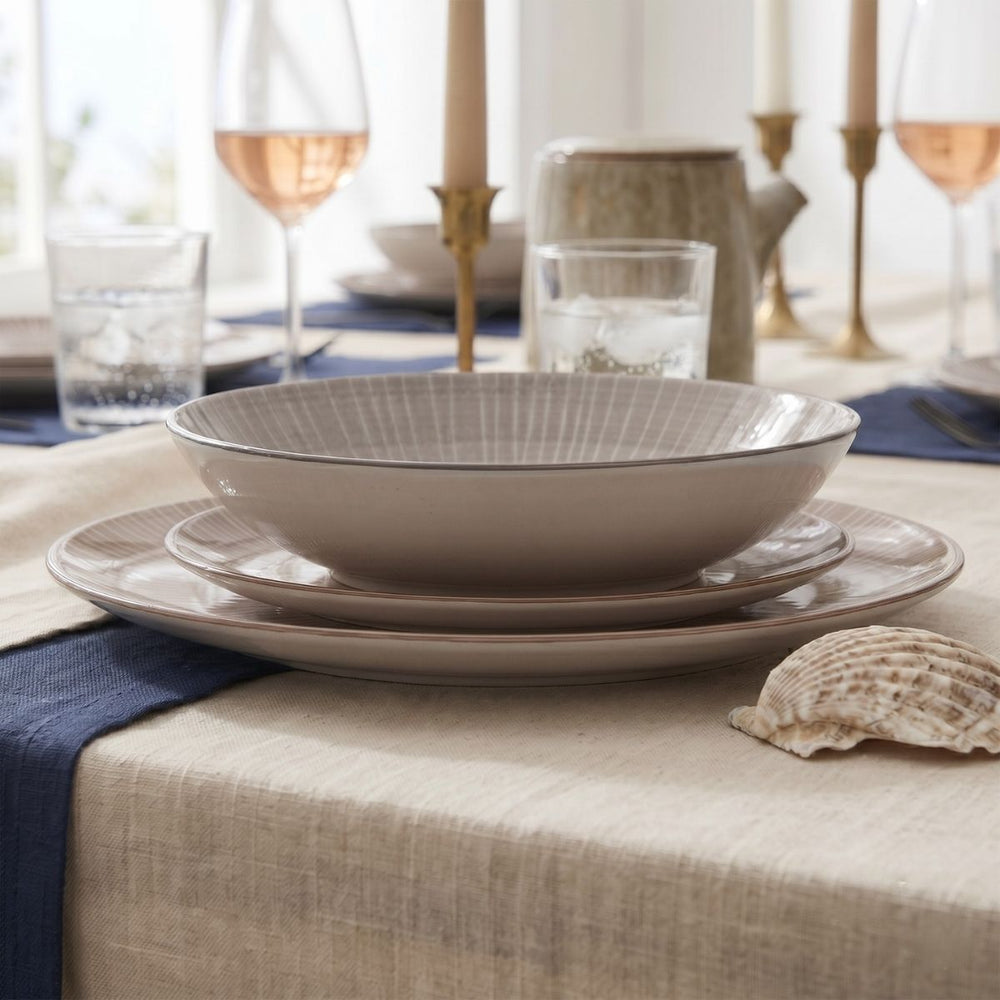 Cookinglife Serviesset Baia Bruin 12-delig / 4 personen - 4 dinerborden, 4 ontbijtborden en 4 diepe borden