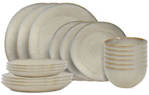 Cookinglife Serviesset Linen Beige 18-delig / 6 personen - 6 dinerborden, 6 ontbijtborden en 6 kommen