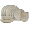 Cookinglife Serviesset Linen Beige 18-delig / 6 personen - 6 dinerborden, 6 ontbijtborden en 6 kommen