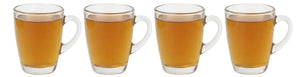 Cookinglife Theeglazen met Oor - 300 ml - 4 Stuks