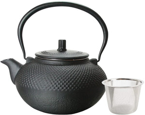 Cookinglife Theepot Arare met RVS Filter - Gietijzer Zwart - 1.5 liter