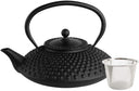 Cookinglife Theepot Arare met RVS Filter - Gietijzer Zwart - 1.2 liter