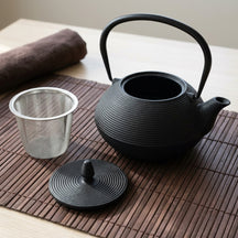 Cookinglife Theepot Itome met RVS Filter - Gietijzer Zwart - 800 ml