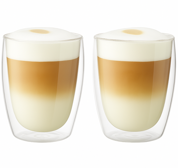 Cookinglife Dubbelwandige Latte Macchiato glazen 380 ml - 2 stuks