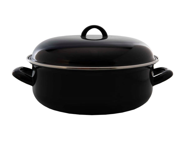 Cookinglife Braadpan met deksel - Emaille - Cooking - ø 22 cm / 2 Liter - geëmailleerde anti-aanbaklaag
