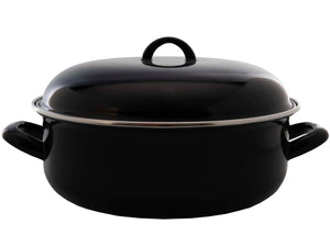 Cookinglife Braadpan met deksel - Emaille - Cooking - ø 28 cm / 6 Liter - geëmailleerde anti-aanbaklaag