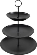 Cookinglife Etagère zwart ø 16, 21 & 26 cm - 3-laags - 32 cm hoog
