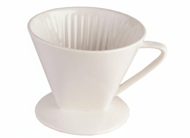 Cookinglife Koffiefilterhouder Barista Porselein - Maat 4