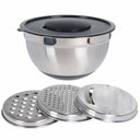 Cookinglife Mengkom RVS + 3 Raspen - 25.5 x 14 cm