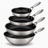 Cookinglife Pannenset HexaCook Hybride Pan 4-delig - Wok ø 28 cm + Koekenpan ø 20, 24 & 28 cm - NON STICK - geschikt voor alle warmtebronnen - keramische anti-aanbaklaag