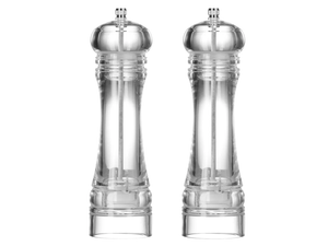 Cookinglife Peper- en Zoutmolen Set Rocca Transparant - 21.5 cm