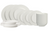 Cookinglife Serviesset Siaki New Bone - Porselein 18-delig / 6 personen - 6 dinerborden, 6 ontbijtborden en 6 kommen