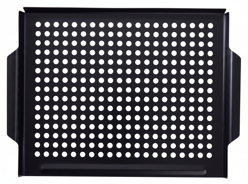 Cookinglife BBQ Grillplaat Fire & Flavour 38 x 28 cm - Non-Stick Metaal - Geschikt voor BBQ