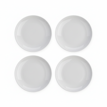Cookinglife Dinerbord Porselein Ø 27 cm - 4 Stuks - Strak Modern Bord Wit