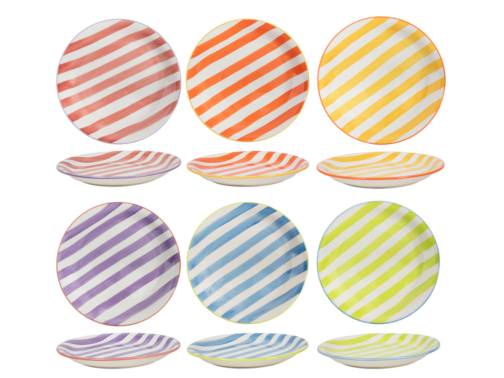 Cookinglife Serviesset Summer Vibes 18-delig / 6 personen - 6 dinerborden, 6 ontbijtborden en 6 diepe borden