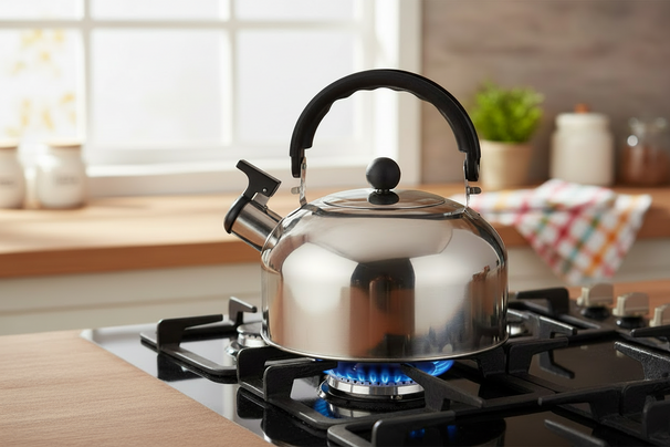 Cookinglife Fluitketel RVS 2 Liter - Waterkoker voor Thee en Koffie