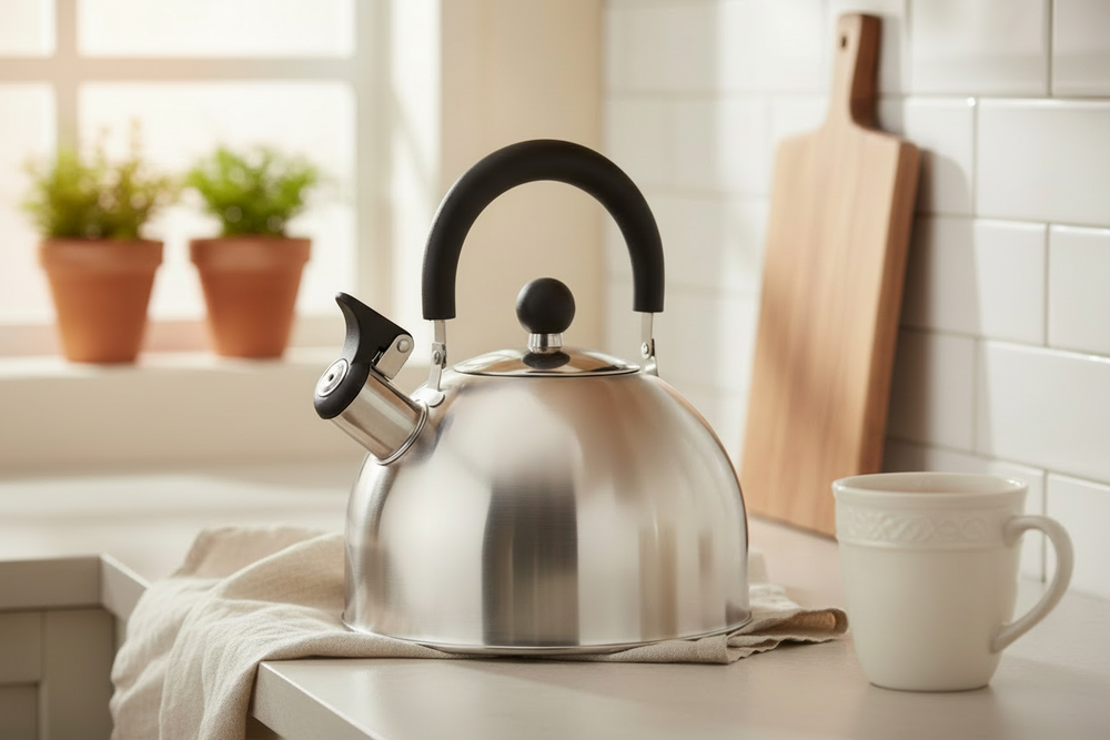 Cookinglife Fluitketel RVS 2.5 Liter - Waterkoker voor Thee en Koffie