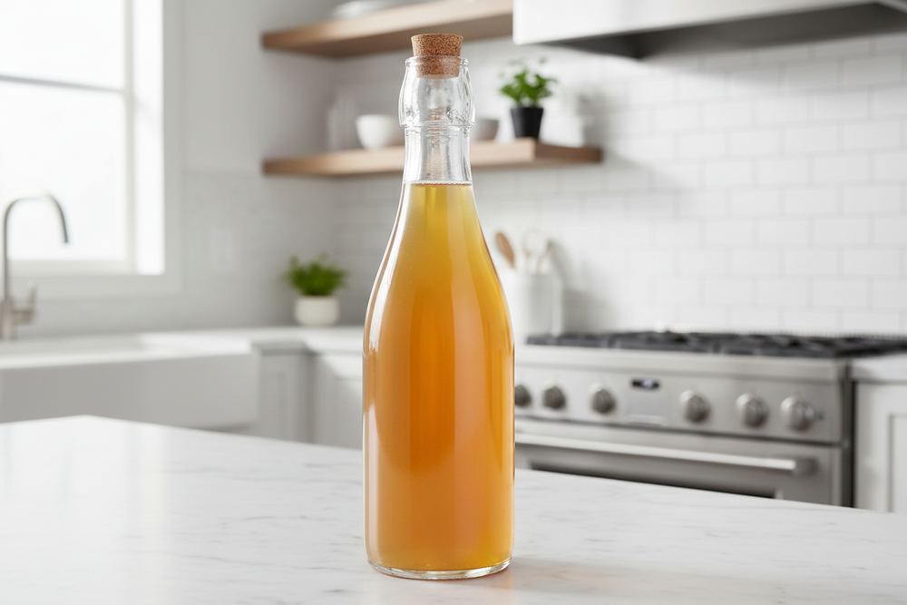 Cookinglife Fles met Kurk - Glas - 500 ml - Serveren en Bewaren van Dranken en Olie