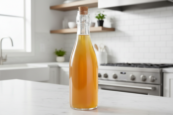 Cookinglife Fles met Kurk - Glas - 500 ml - Serveren en Bewaren van Dranken en Olie