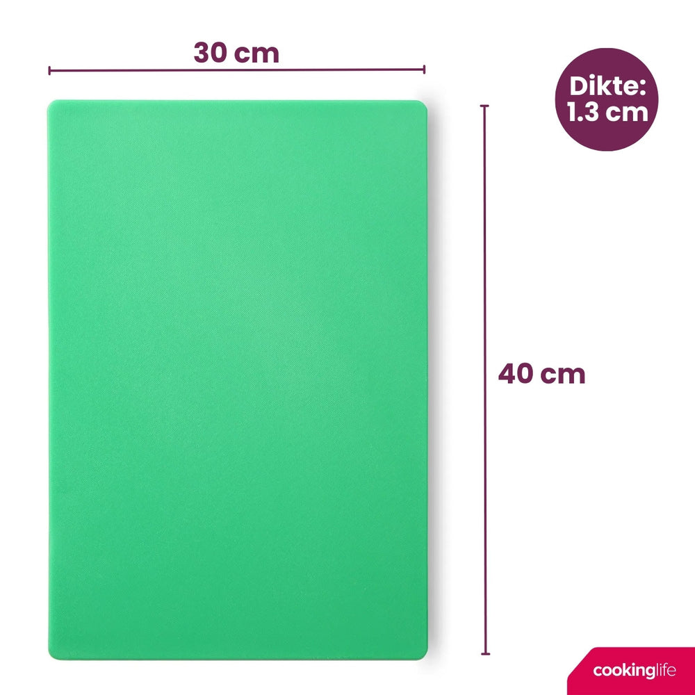 Cookinglife Snijplank HACCP Groen 40 x 30 cm - voor groenten & fruit