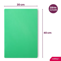 Cookinglife Snijplank HACCP Groen 40 x 30 cm - voor groenten & fruit