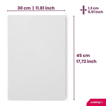 Cookinglife Snijplank HACCP Wit 45 x 30 cm - voor zuivel & brood