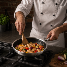 Cookinglife Koekenpannenset HexaCook - Hybride Pan 3-delig ø 20, 24 & 28 cm - NON STICK - geschikt voor alle warmtebronnen - keramische anti-aanbaklaag