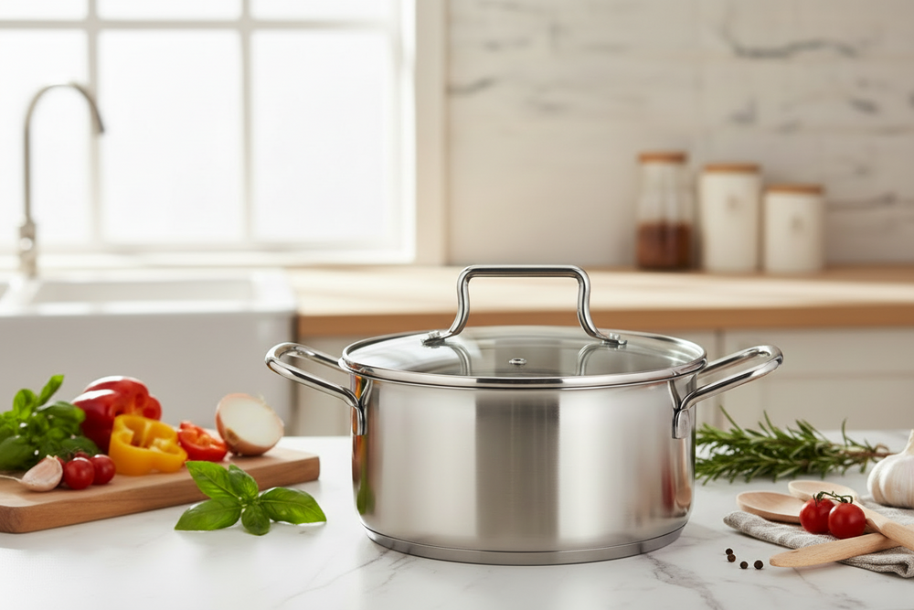 Cookinglife Kookpan Essential Steel RVS Ø 18 cm - 1.9 liter - geschikt voor alle warmtebronnen