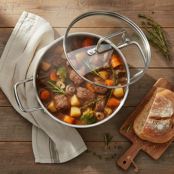 Cookinglife Kookpan Essential Steel RVS Ø 18 cm - 1.9 liter - geschikt voor alle warmtebronnen