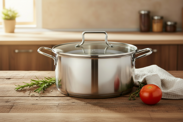 Cookinglife Kookpan Essential Steel RVS Ø 22 cm - 3.8 liter - geschikt voor alle warmtebronnen