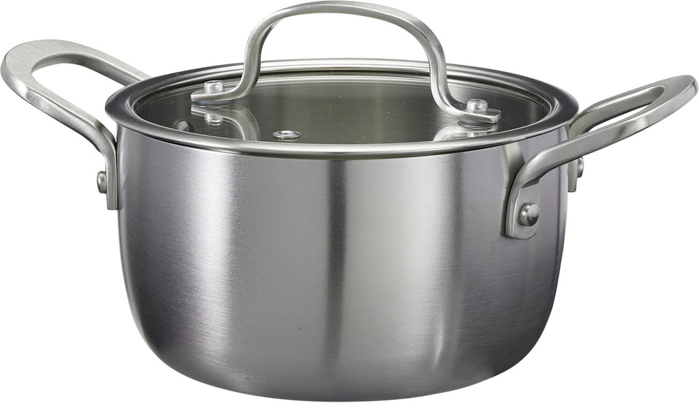 Cookinglife Kookpan Signature Steel - RVS - ø 16 cm / 1.2 Liter - geschikt voor alle warmtebronnen